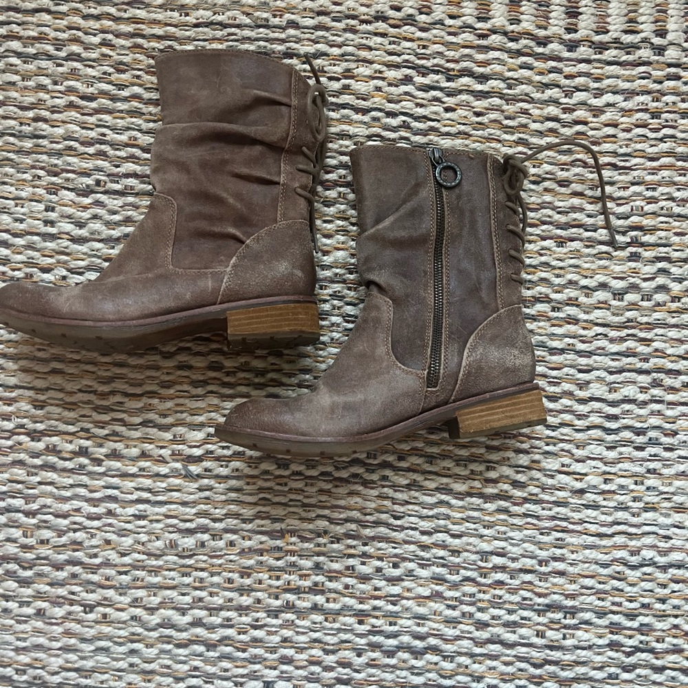 Brown Sofft Leather Ankle Boots - Picture 3 of 4